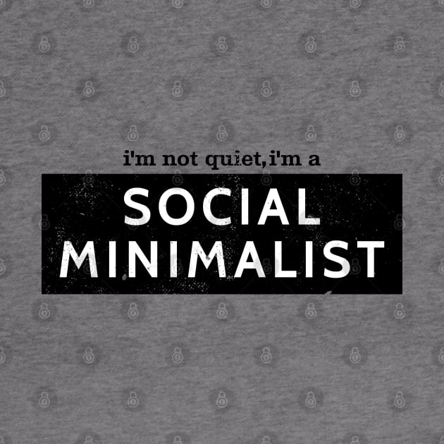 Introvert Graphic Designer Social Minimalist by Commykaze